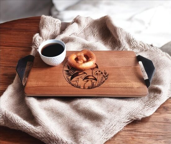 Priedes koka paplāte "Sēnes"