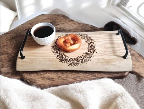 Oša koka paplāte ar gravējumu