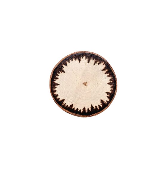 Bērza koka ripa/ krūžu paliktnis