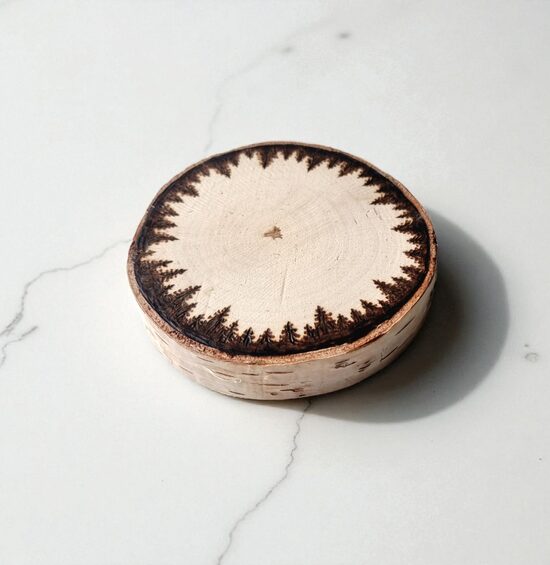 Birch wood slice/coaster