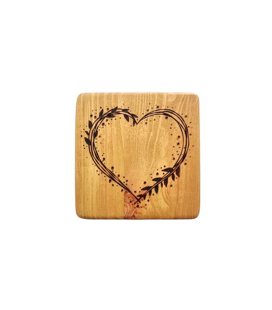 Priedes koka krūžu paliktnis "Sirds"