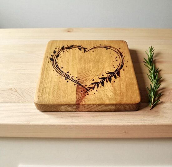 Pine wood coaster