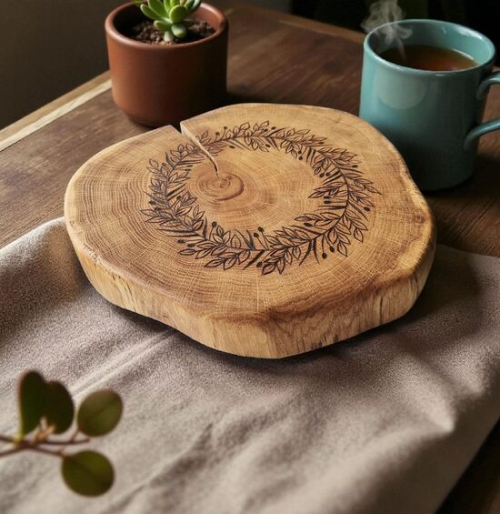 Oak wood slice/ coaster