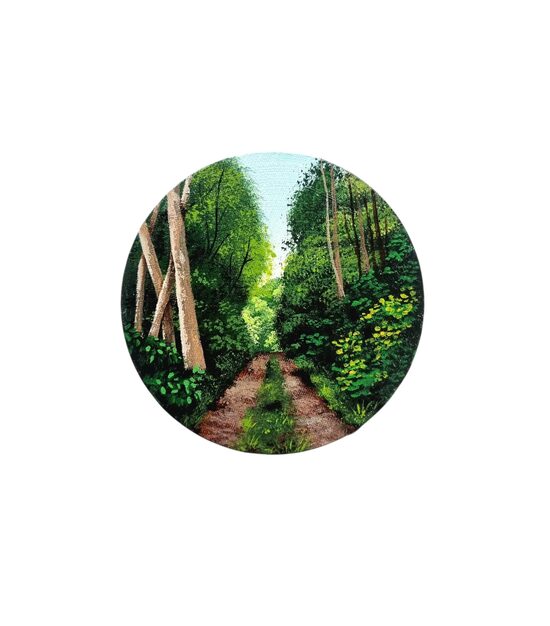 Apaļa kanvas glezna