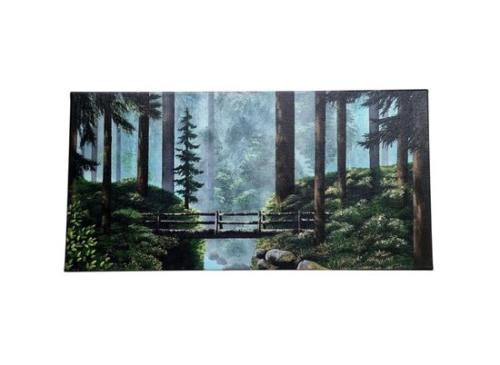 Kanvas glezna " Zaļais mežs"