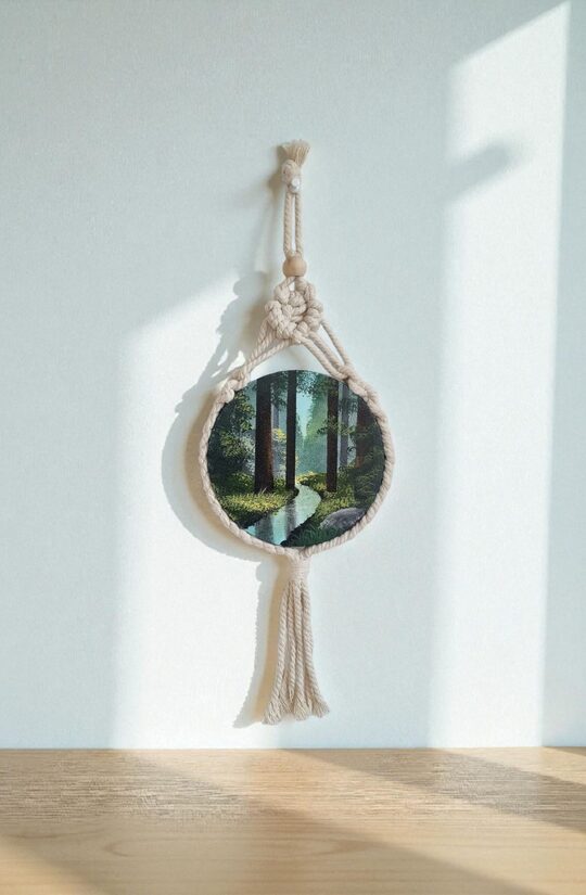 Apaļa kanvas glezna