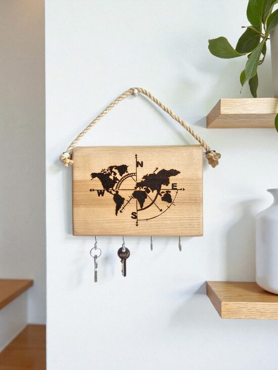 Oša koka atslēgu dēlītis "Kompass"