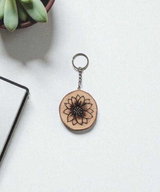 Oak keychain