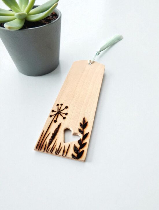 Wooden bookmark