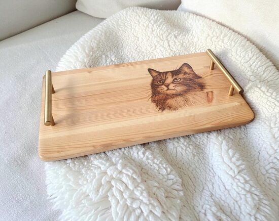 Koka paplāte "Kaķis"