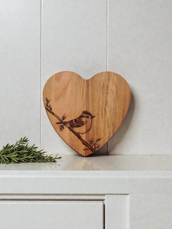 Heart shaped cutting board