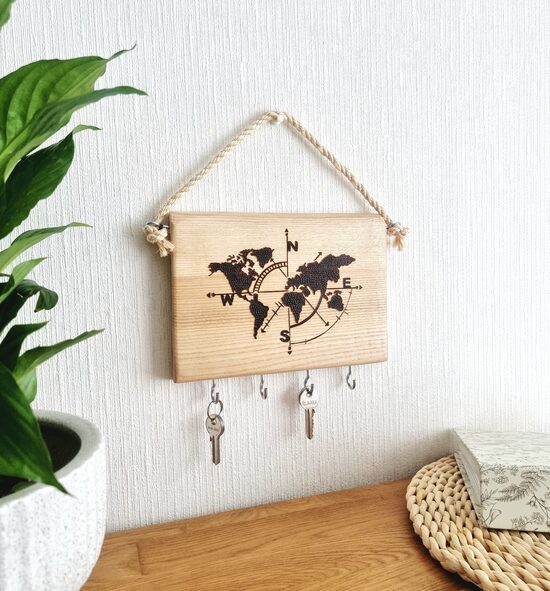 As wood key holder