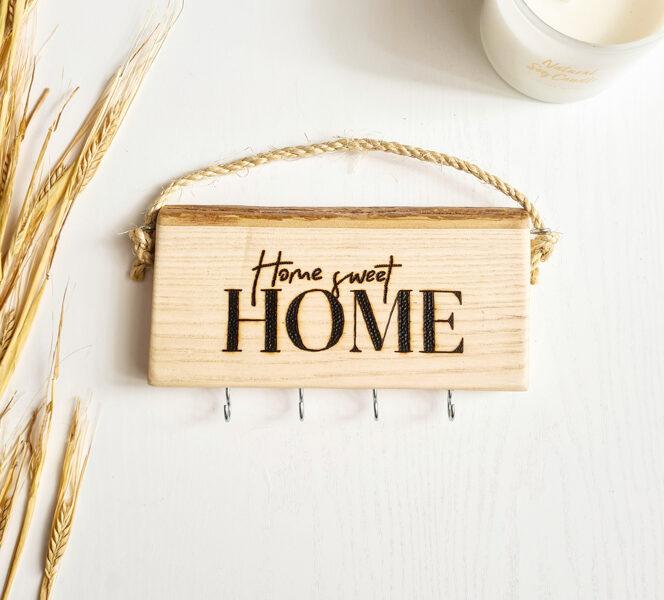 Key holder "Home sweet home"